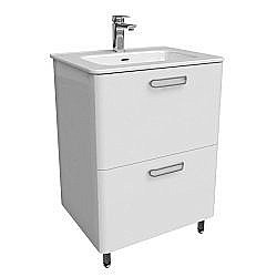 Тумба с раковиной Iddis Brick BRI60WFi95K 60 белая для ванной в интернет-магазине Sanbest