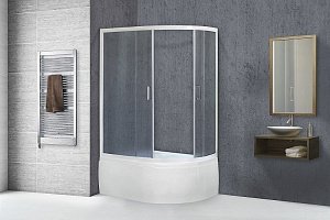 Душевой уголок Royal Bath RB8120BK-C 120х80 матовый купить в интернет-магазине Sanbest