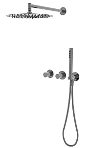 Душевая система Vincea Aura VSFW-6AU1GM вороненая сталь купить в интернет-магазине сантехники Sanbest