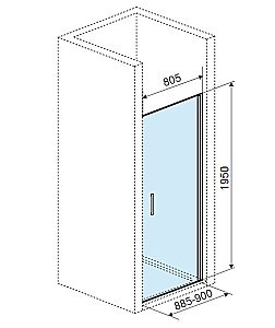 Душевая дверь Excellent Mazo 90 купить в интернет-магазине Sanbest