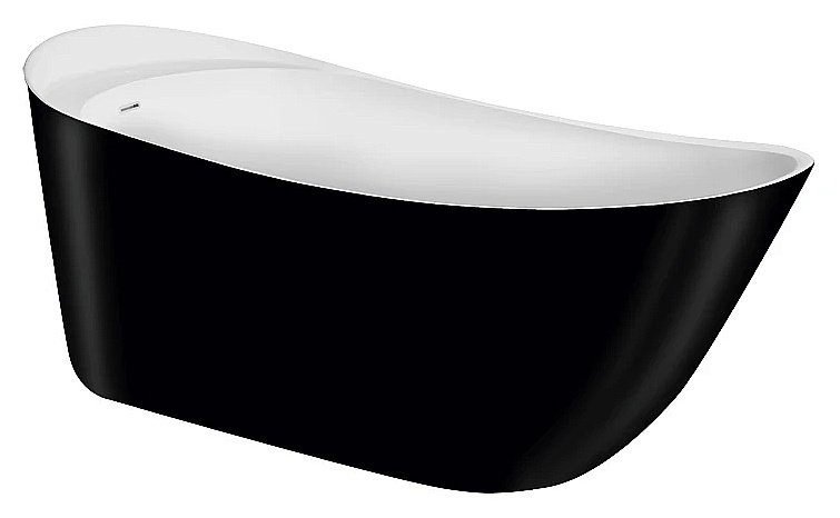 Ванна акриловая Lagard Minotti lgd-mnt-ba 170х76 белая,черная купить в интернет-магазине Sanbest