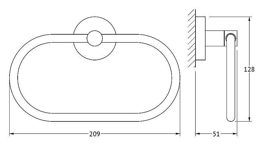 Полотенцедержатель ARTWELLE Harmonie HAR 022 купить в интернет-магазине сантехники Sanbest