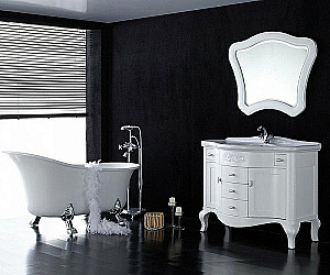 Зеркало Belbagno GEMMA 100 BB03S/VP Венецианский перламутр в ванную от интернет-магазине сантехники Sanbest