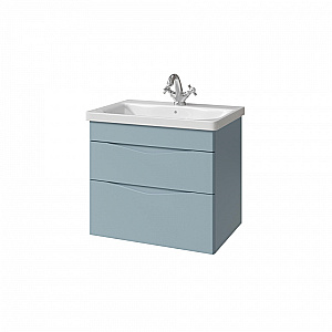 Тумба с раковиной Caprigo Lento 65 два ящика, цвет на выбор/эмаль для ванной в интернет-магазине Sanbest