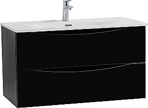 Тумба с раковиной BelBagno MARINO-CER-N-800-2C-SO-NL-P Nero Lucido для ванной в интернет-магазине Sanbest