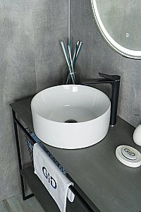 Раковина накладная Gid Esfera 40 N9011 51105 белая купить в интернет-магазине Sanbest