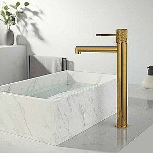 Смеситель для раковины Vincea Desire VBF-1D2BG брашированное золото купить в интернет-магазине сантехники Sanbest