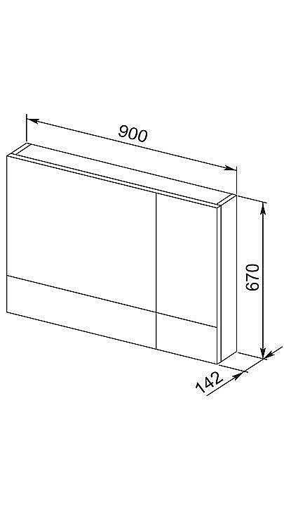 Зеркальный шкаф Aquanet Верона 90 белый купить в интернет-магазине сантехники Sanbest