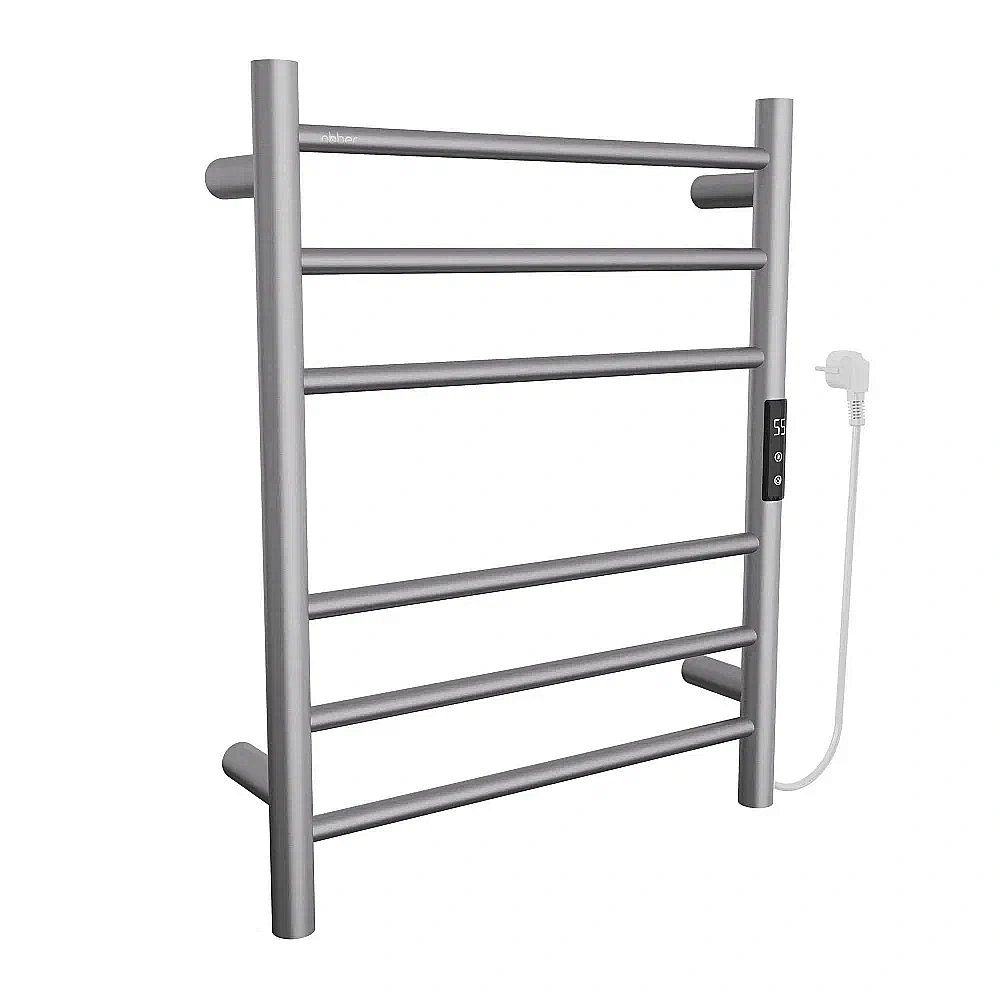 Полотенцесушитель электрический ABBER Standard AH4606BST брашированная сталь купить в интернет-магазине сантехники Sanbest