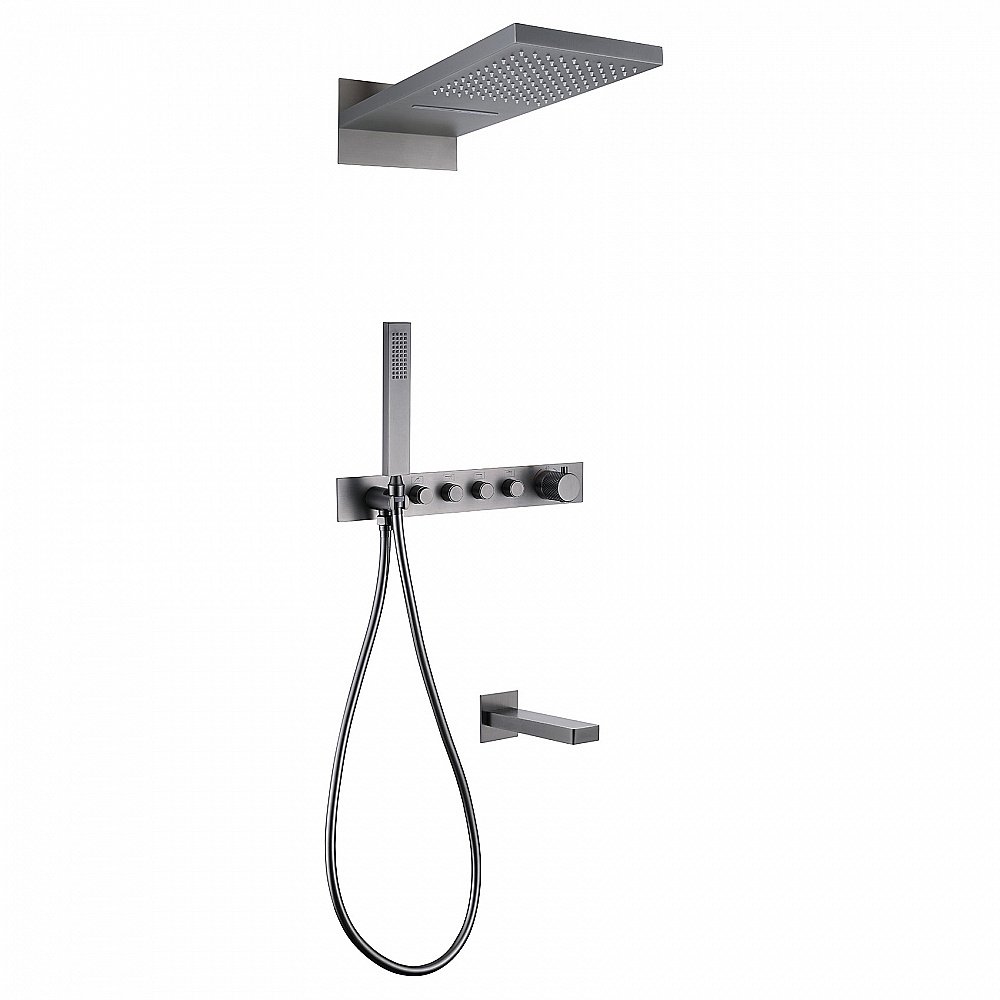 Душевая система Abber Rund AF8753NG никель купить в интернет-магазине сантехники Sanbest