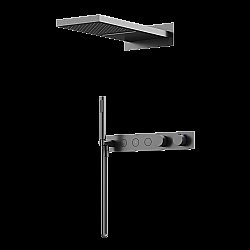 Душевая система Sancos Linn SC9023GG вороненая сталь купить в интернет-магазине сантехники Sanbest