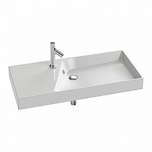 Тумба с раковиной Jacob Delafon RYTHMIK 100 EB1310-E70+EXN112-Z-00 арлингтонский дуб для ванной в интернет-магазине Sanbest