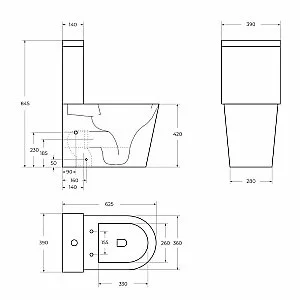 Унитаз напольный BelBagno FLAY-TOR BB2149CP-TOR/SC белый, с крышкой микролифт, с бачком, безободковый, слив-торнадо купить в интернет-магазине Sanbest