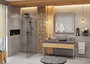 Держатель верхнего душа Hansgrohe Pulsify 24149000 хром купить в интернет-магазине сантехники Sanbest