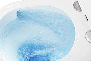 Унитаз подвесной Azario Teramo AZ-0053-UQ3 белый, безободковый, с крышкой микролифт, слив торнадо купить в интернет-магазине Sanbest