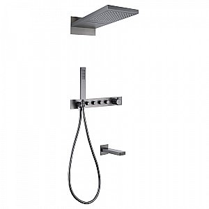 Душевая система Abber Rund AF8753NG никель купить в интернет-магазине сантехники Sanbest