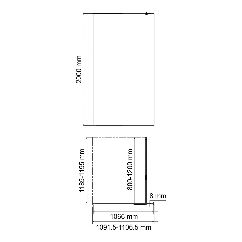 Душевое ограждение WasserKRAFT Rur 30W46PG-MR 110 профиль золото глянцевое/стекло зеркальное купить в интернет-магазине Sanbest