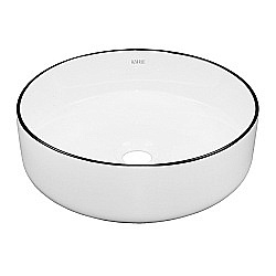 Раковина Azario 36 AZ-3134-BE бело-черная купить в интернет-магазине Sanbest