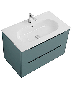 Тумба с раковиной BelBagno 90 ETNA-900-2C-SO-AO+LOV-900-LVB голубая матовая для ванной в интернет-магазине Sanbest
