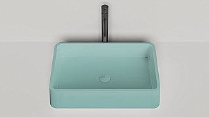 Раковина накладная Salini GLORIA 07 1102207MF 59,5 из искусственного камня S-Stone, матовая, цвет по RAL полностью купить в интернет-магазине Sanbest