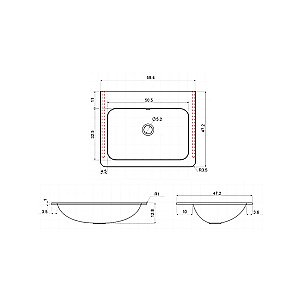 Тумба с раковиной Vincea PAOLA VMC-2P600RW + VCB-2VP600B 60 темное дерево для ванной в интернет-магазине Sanbest