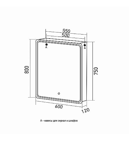 Зеркальный шкаф Mixline Виктория 60х80 белый купить в интернет-магазине сантехники Sanbest