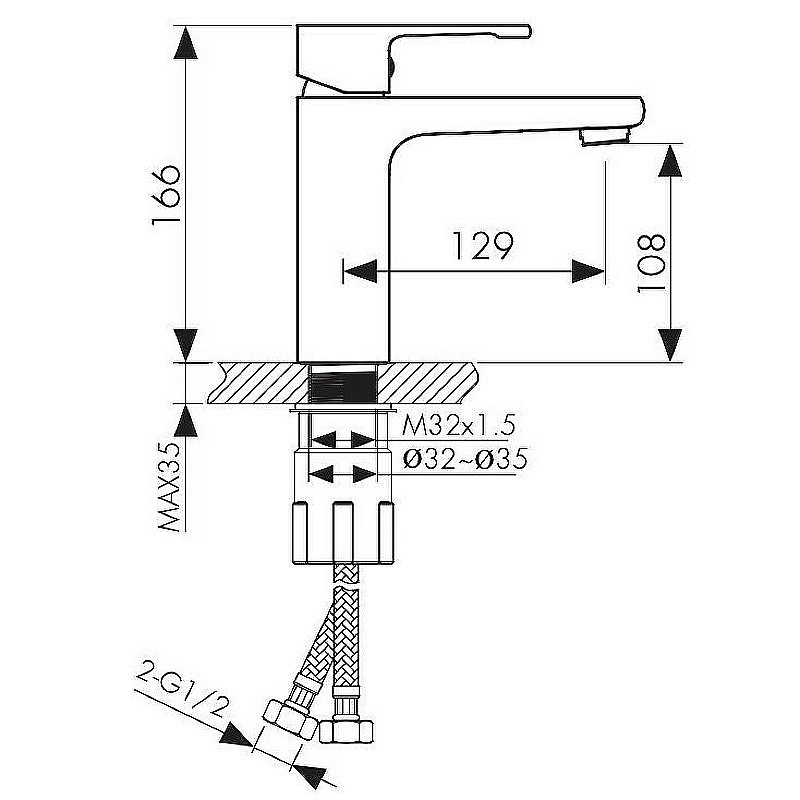 Смеситель для раковины Kaiser Elite 01011 купить в интернет-магазине сантехники Sanbest