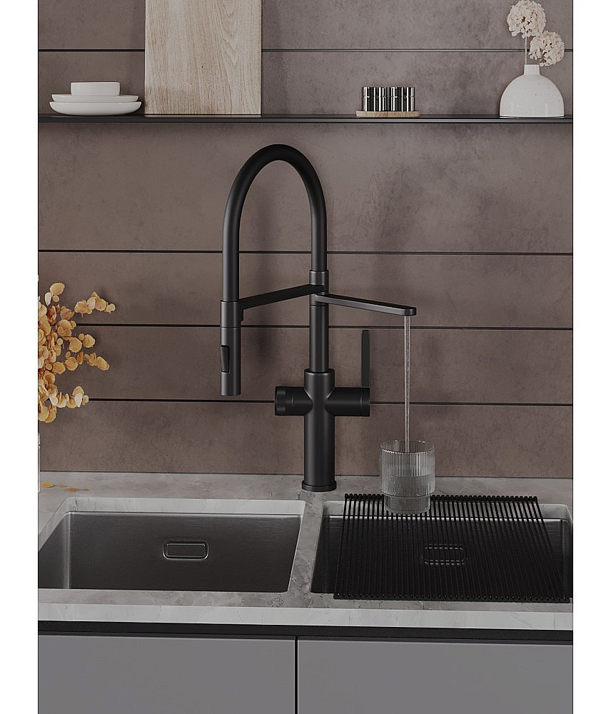 Смеситель для кухни Agger Elegant A3252544 черный матовый купить в интернет-магазине сантехники Sanbest