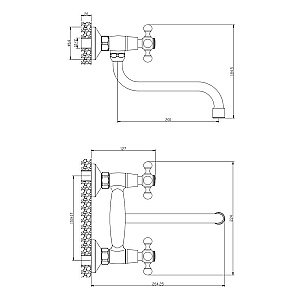 Смеситель для кухни Olive's Girona 01410GR купить в интернет-магазине сантехники Sanbest