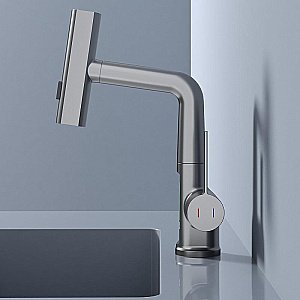 Смеситель для раковины Black&white Sky Day SD3027GM оружейная сталь матовая купить в интернет-магазине сантехники Sanbest