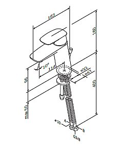 Смеситель для раковины AM.PM Spirit V2.1 F71A02100 купить в интернет-магазине сантехники Sanbest