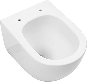 Подвесной унитаз Aquanet EcoVortex 348039 слив-торнадо, с крышкой микролифт, белый глянцевый купить в интернет-магазине Sanbest
