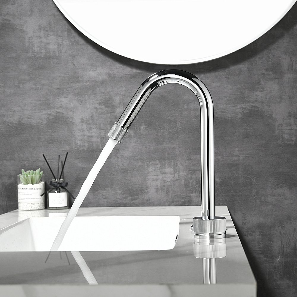 Смеситель для раковины Black&white Gravity GF-7108-С хром купить в интернет-магазине сантехники Sanbest