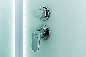 Душевая кабина Esbano Elegancia ES-L115CR 115x85 стекло матовое/профиль белый купить в интернет-магазине Sanbest