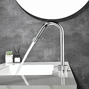 Смеситель для раковины Black&white Gravity GF-7108-С хром купить в интернет-магазине сантехники Sanbest