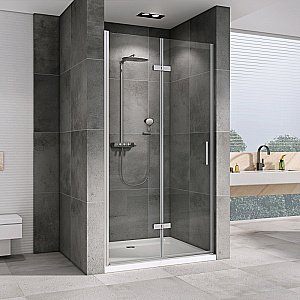 Душевая дверь ABBER Zart AG08070P 70 стекло прозрачное/профиль хром купить в интернет-магазине Sanbest