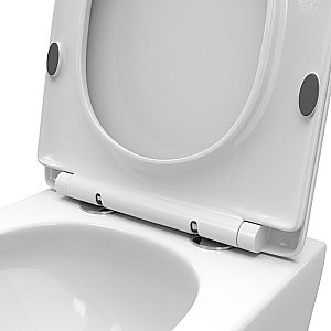 Унитаз подвесной BelBagno UNO-TOR BB5177CH-TOR/SC белый, с крышкой микролифт, безободковый, слив-торнадо купить в интернет-магазине Sanbest