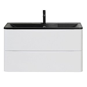 Тумба с раковиной BelBagno ACQUA 80 подвесная Bianco Lucido для ванной в интернет-магазине Sanbest