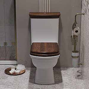 Унитаз-компакт напольный Опадирис Риспекто OS39724N белый, с бачком, с крышкой микролифт купить в интернет-магазине Sanbest