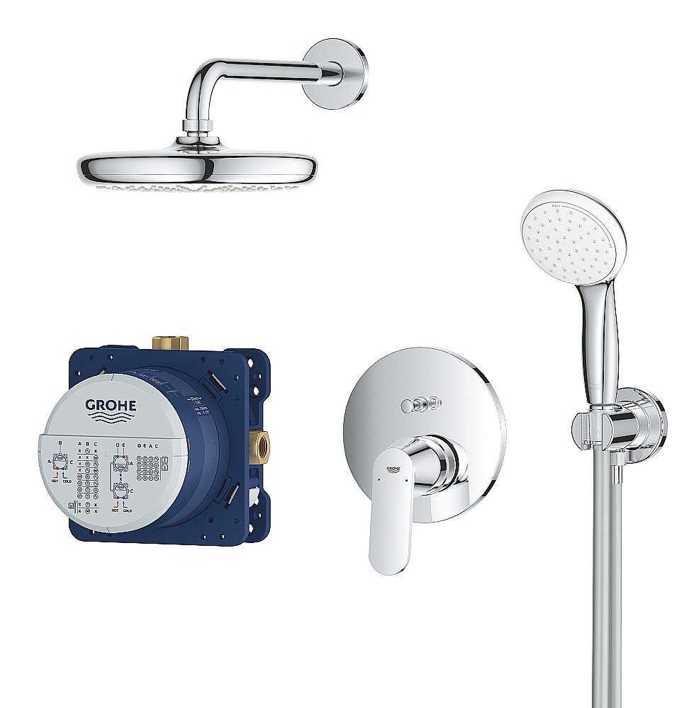Душевая система Grohe Eurosmart Cosmopolitan 25219001 купить в интернет-магазине сантехники Sanbest