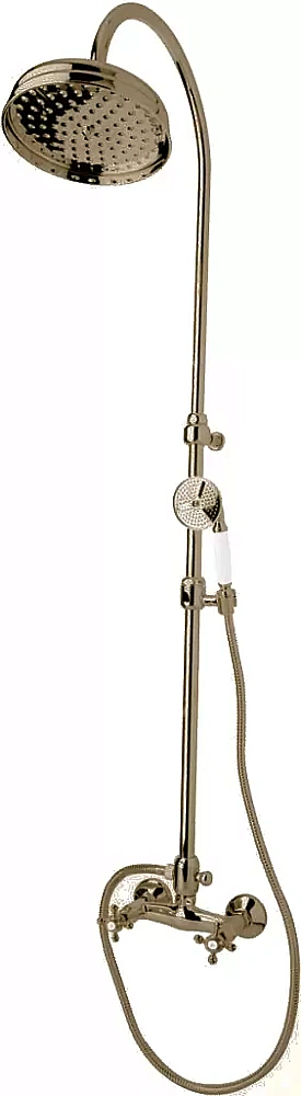 Душевая система Cezares GOLF-CD-02 бронза/ручки белые купить в интернет-магазине сантехники Sanbest