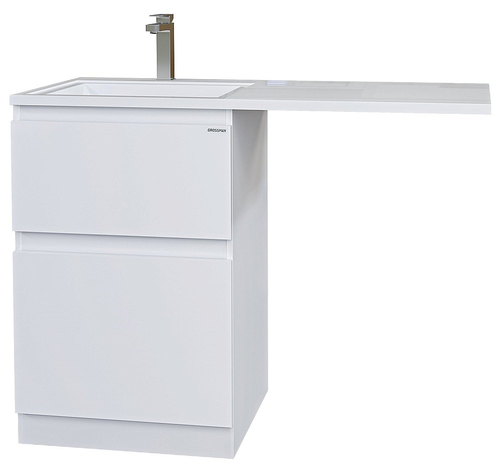 Тумба с раковиной Grossman Марсал 120 белая для ванной в интернет-магазине Sanbest