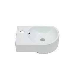 Раковина накладная Melana MLN-7954R 42 чаша справа белая купить в интернет-магазине сантехники Sanbest