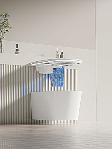 Унитаз-биде подвесной с инсталляцией Allen Brau Smart 4.I1001.20 белый, с крышкой микролифт, слив торнадо купить в интернет-магазине Sanbest