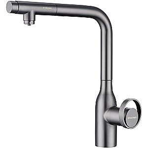Смеситель для кухни Paulmark Urban Ur213104-GM  вороненая сталь купить в интернет-магазине сантехники Sanbest