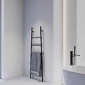 Полотенцесушитель электрический ABBER Treppe AH4705MB черный матовый купить в интернет-магазине сантехники Sanbest