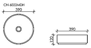 Раковина накладная Ceramica Nova Element CN6022MDH темный антрацит матовый купить в интернет-магазине Sanbest