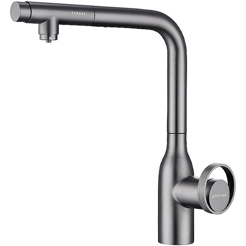 Смеситель для кухни Paulmark Urban Ur213104-GM  вороненая сталь купить в интернет-магазине сантехники Sanbest