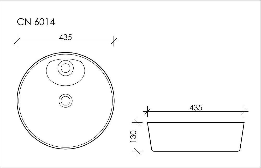 Раковина накладная Ceramica Nova Element CN6014 43 купить в интернет-магазине Sanbest