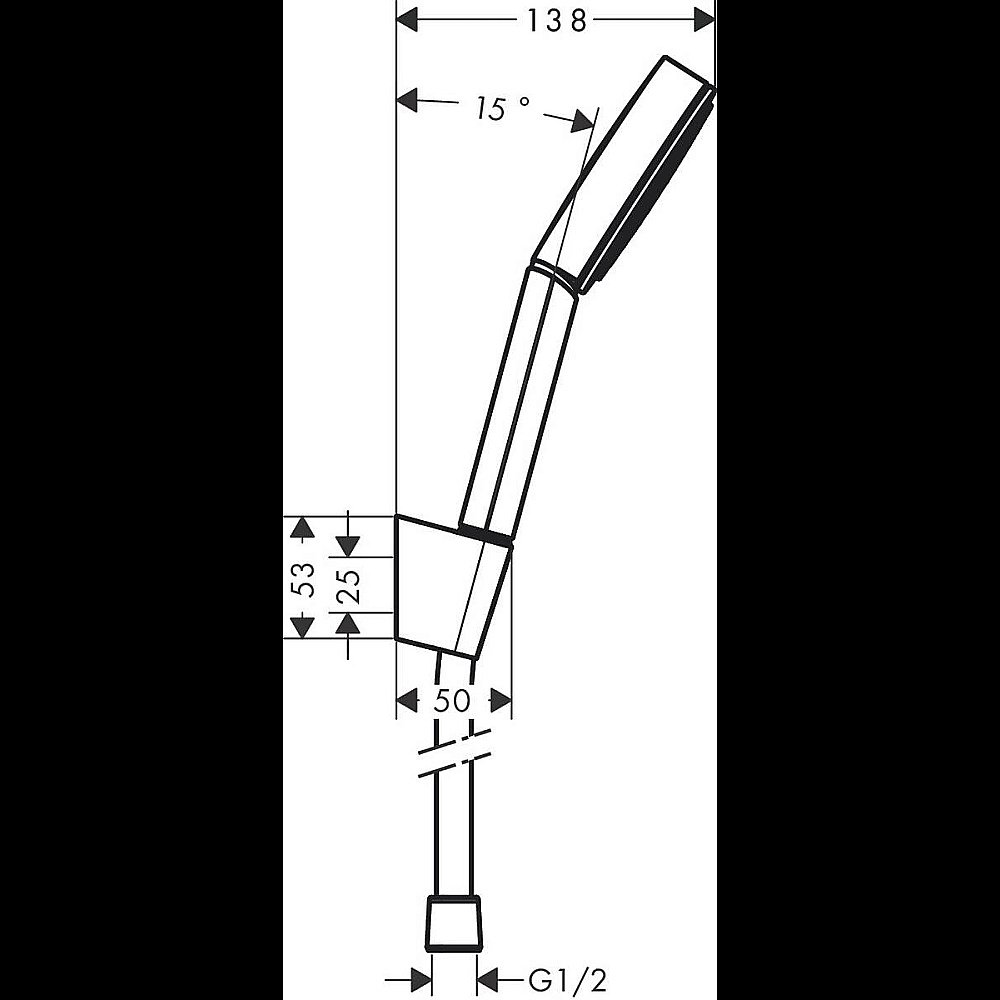 Душевой гарнитур Hansgrohe Pulsify Select Relaxation 24303670 шланг 160 см, черный матовый купить в интернет-магазине сантехники Sanbest